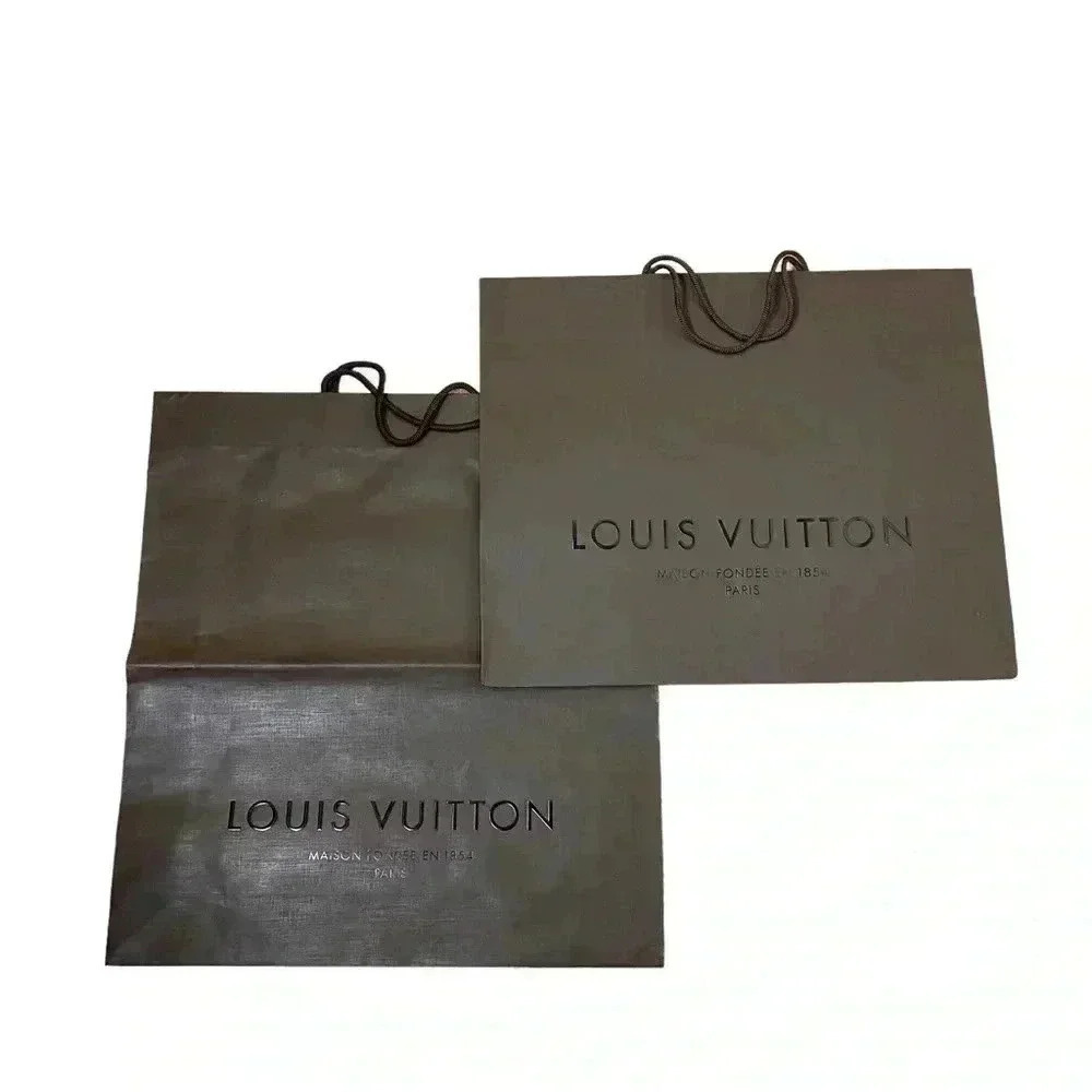 Louis Vuitton gift shopping bags decor